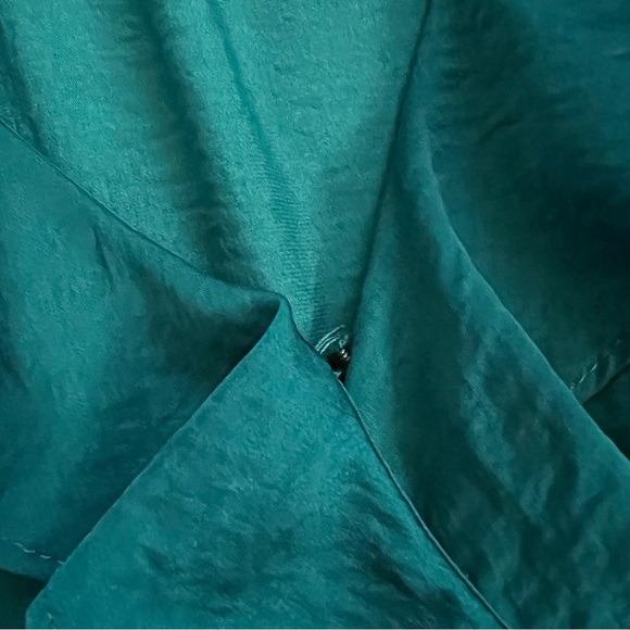 EXPRESS Ruffle Elastic Waist Wrap Dress - Picture 7 of 15